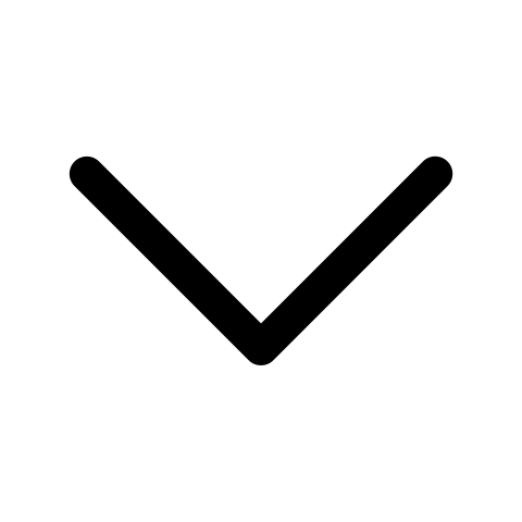 Black downward-pointing arrow icon on a transparent background.