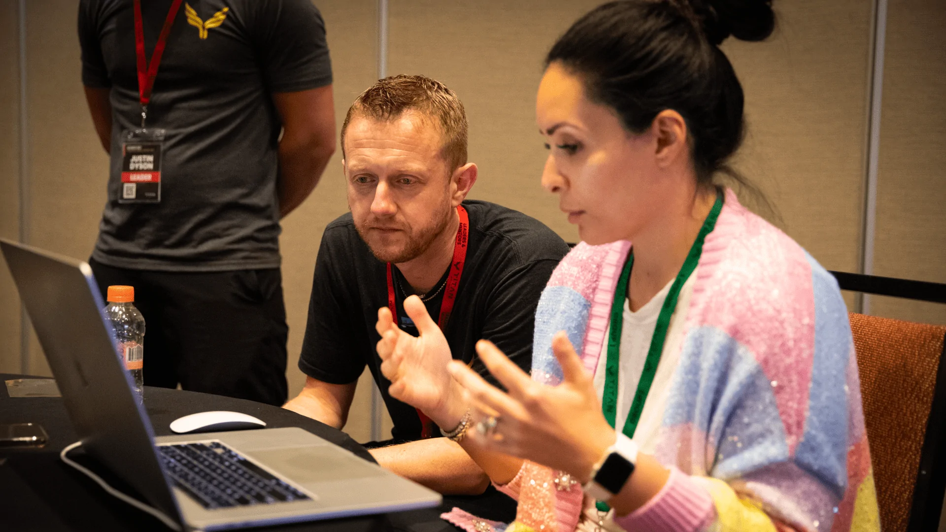 Mark conducting a one-on-one coaching session, providing personalized guidance and support for professional growth.